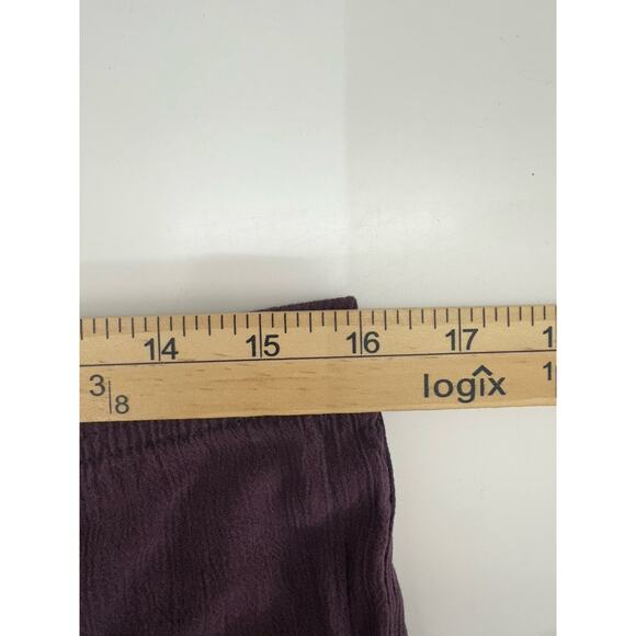 Jenny Newman Womens Pants Size 8 Petite Purple Plum Elastic Waist - Picture 8 of 11